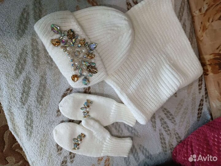 Комплект Шапка и снуд женский