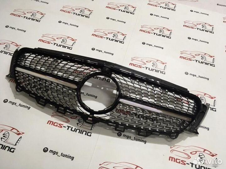 Решетка Mercedes E213 Diamond Black (Без звезды)