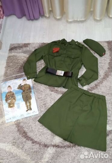 Детская военная форма для девочки 140