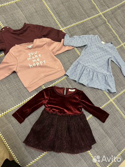 Вещи пакетом на девочку 62-68