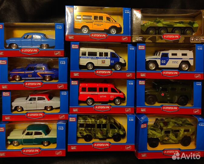 Металлические модели машин