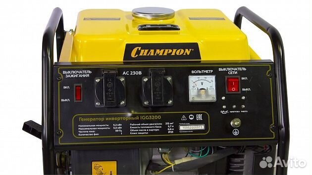 Инверторный генератор champion IGG3200