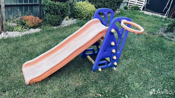 Детская горка пластиковая уличная бу