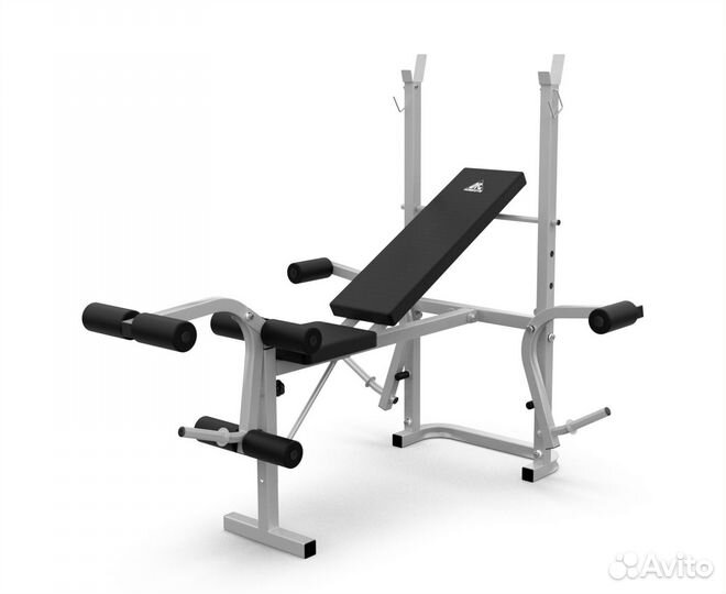 Скамья со стойками под штангу DFC D742