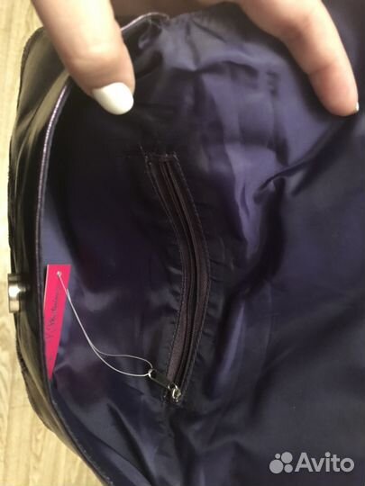 Клатч фиолетовый с декором