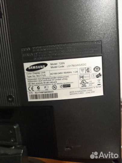 Монитор Samsung syncmaster 720n