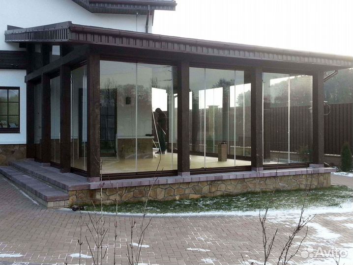 Остекление холодное для террас, веранд, беседок