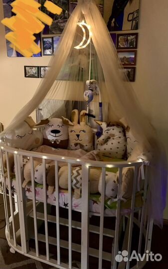 Детская кроватка трансформер 8 в 1