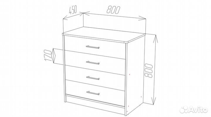 Комод Пирамида
