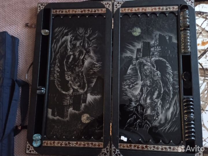 Нарды,под стеклом, оригинальные фишки