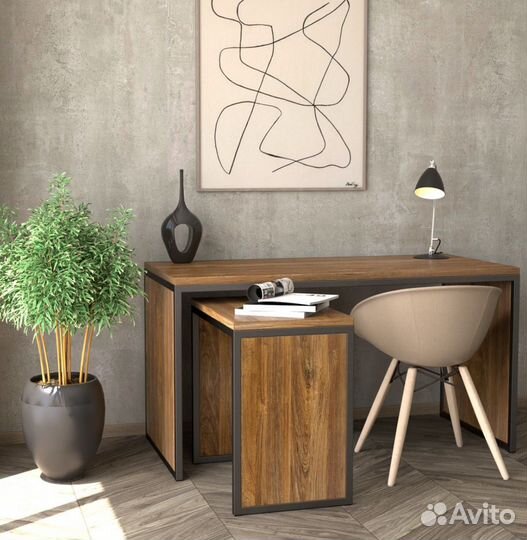 Столик в стиле лофт