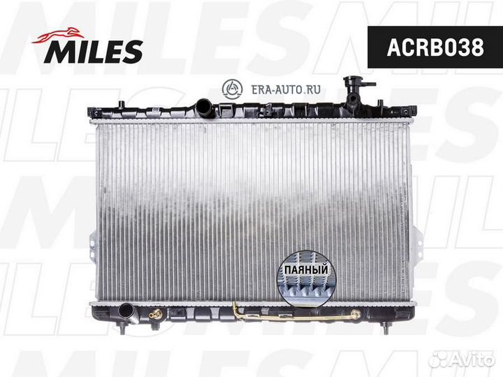 Miles acrb038 Радиатор (паяный) hyundai santa FE 2