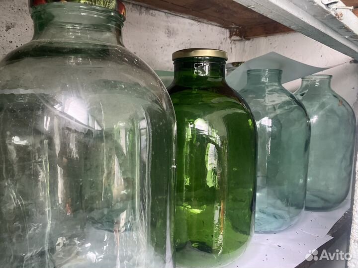 Банка 10 литров, 5, 3 стеклянная