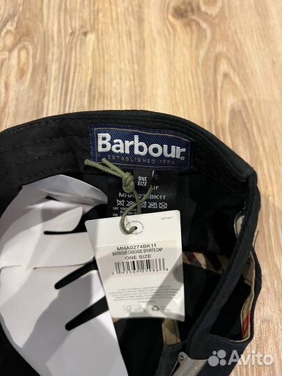 Кепка Barbour оригинал новая