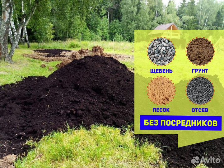 Земля плодоролная/чернозем с доставкой