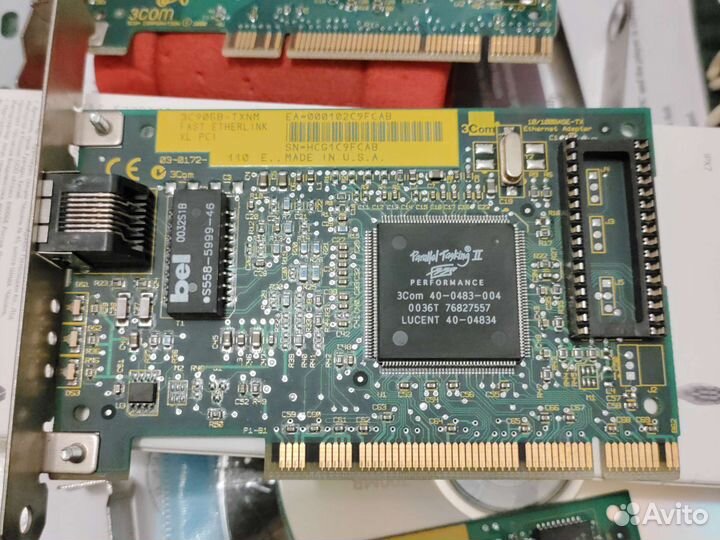 Сетевые карты ISA PCI PCI-E с 1992г. 15 моделей