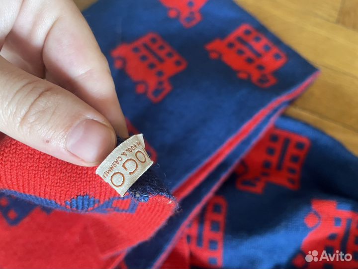 Комплект шапка, шарф двусторонний кашемир