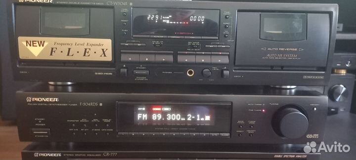 Дека кассетная и тюнер Pioneer