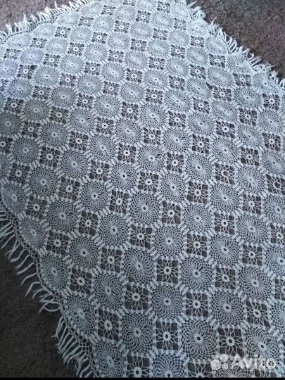 Скатерть вязаная крючком СССР