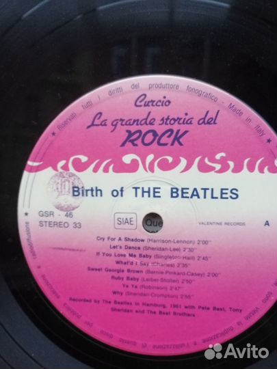Виниловая пластинка Birth of The Beatles