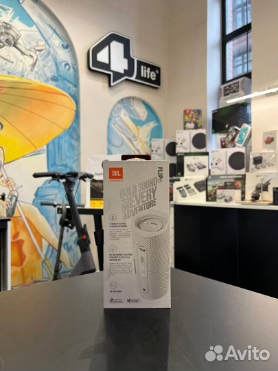 Акустика портативная JBL Flip 6 (белый)