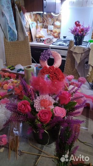 Букет из мыла на 8 марта