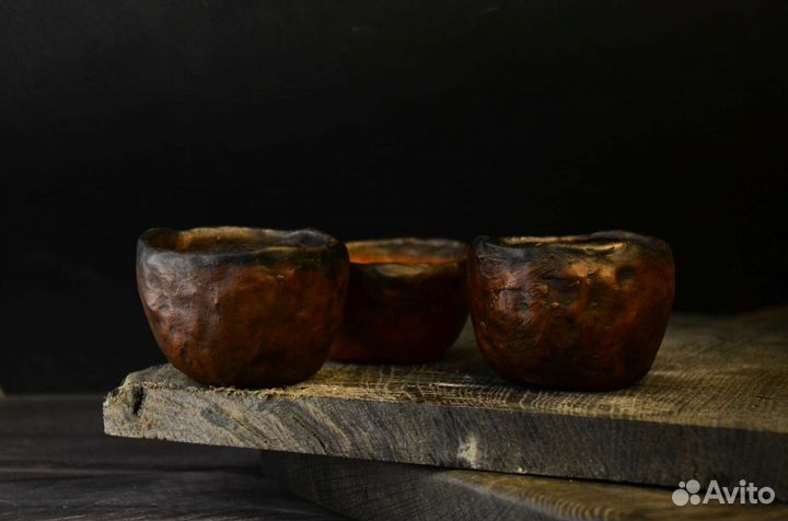 Пиала ручной работы для чая пуэра из красной глины