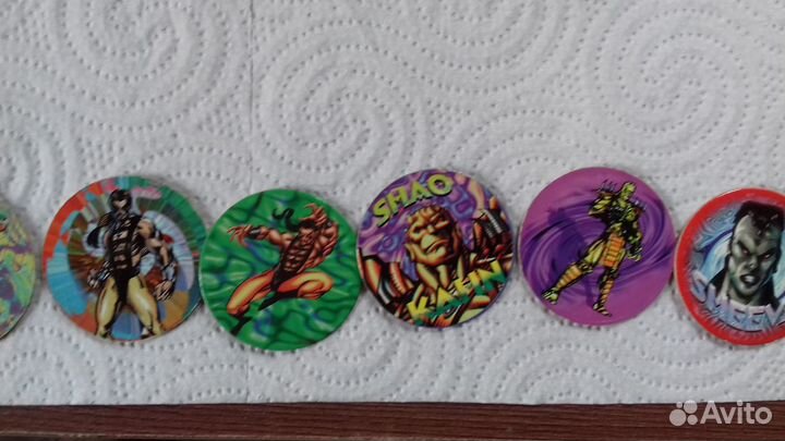 Mortal Kombat Dunkin Фишки 43шт. + бита и бокс