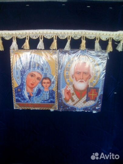Вышитые иконы из бисера в наличии и на заказ
