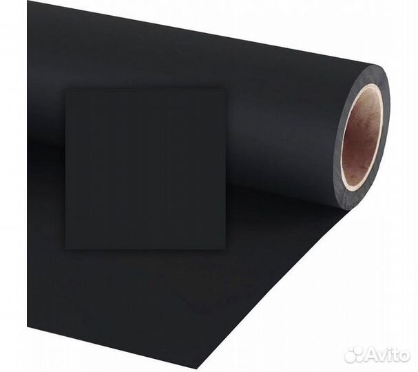 Фон бумажный Raylab 009 Black Черный 2.72x11 м