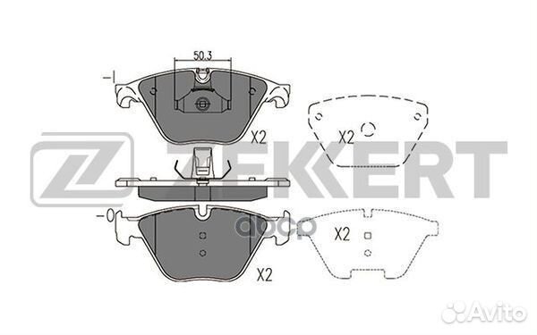 Колодки торм. диск. передн. BMW 5 (F07 F10 F11)