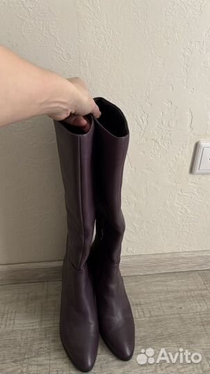 Сапоги трубы натуральная кожа 39 новые