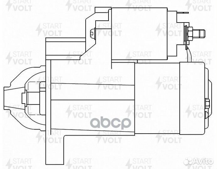 Стартер для а/м газ с дв. Chrysler 2.4i 1,2кВт