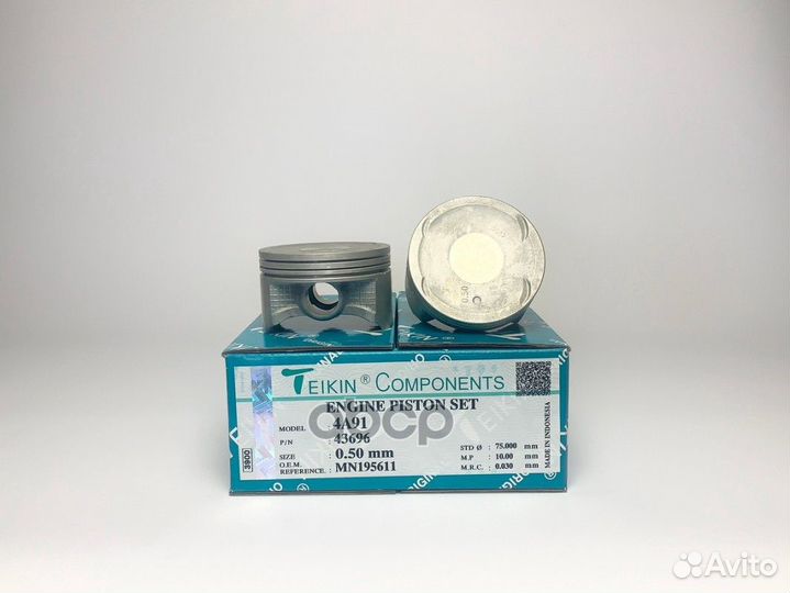 Комплект поршней 4A91 +0.50 43696050 teikin