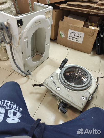 Замена подшипников стиральных машин, распил бака