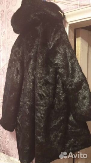 Шуба норковая с капюшоном 48-50