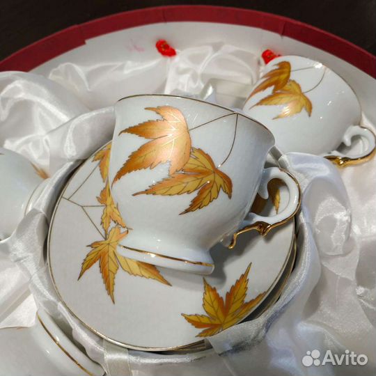 Японский Кофейный набор сервиз yamasen gold