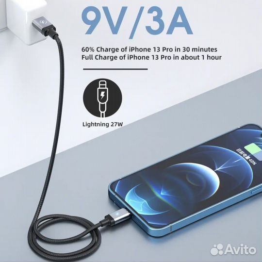 Новый магнитный кабель Usb C Super Charge 5 pin 1m