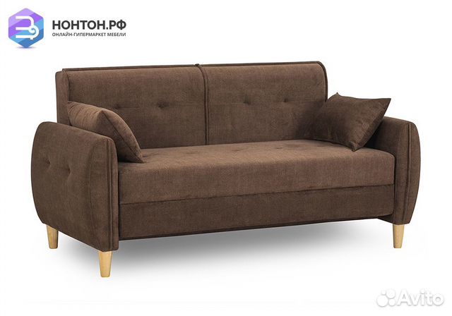Диван еврокнижка Анита коричневый