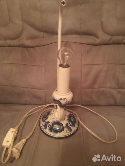 Лампа Гжель без верхней части