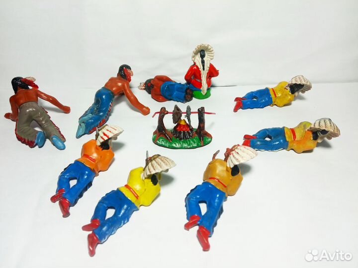 Солдатики ГДР Дикий запад Индейцы