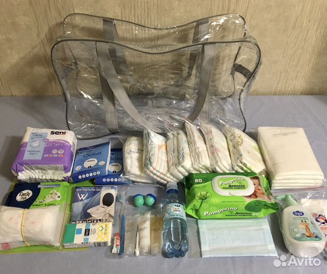 Готовая сумка в роддом 