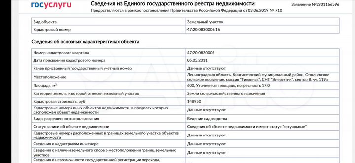 Участок 6 сот. (СНТ, ДНП)