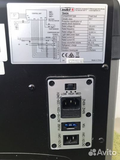 Авто 12-220в Холодильник морозильник Indelb tb45a