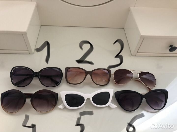 Солнцезащитные очки Accessories, 6 видов