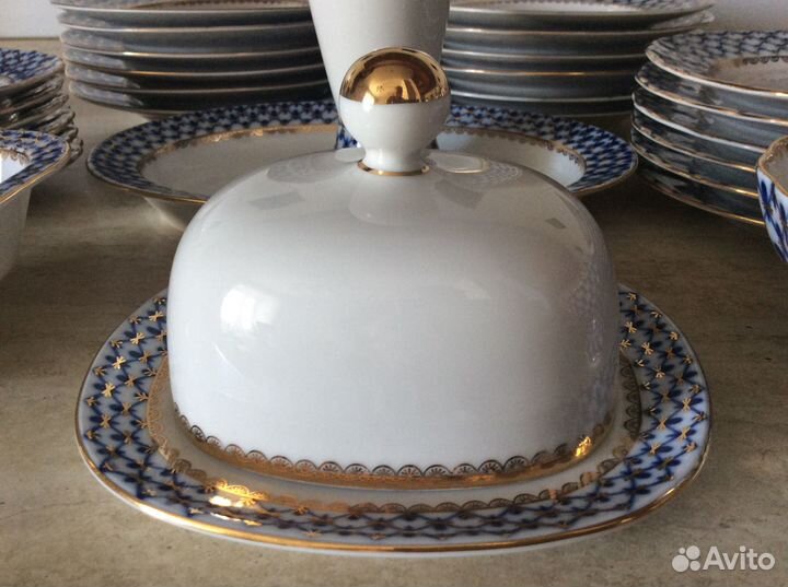 Предметы столовой посуды Кобальтовая сетка лфз