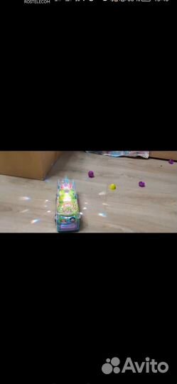 Автобус игрушечный светящийся
