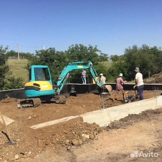 Услуги миниэкскаватора
