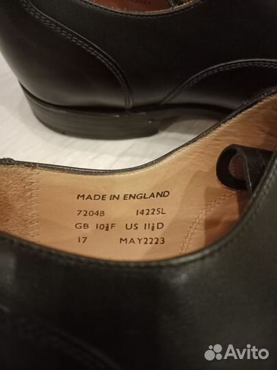 Туфли ботинки Sanders made in England мужские