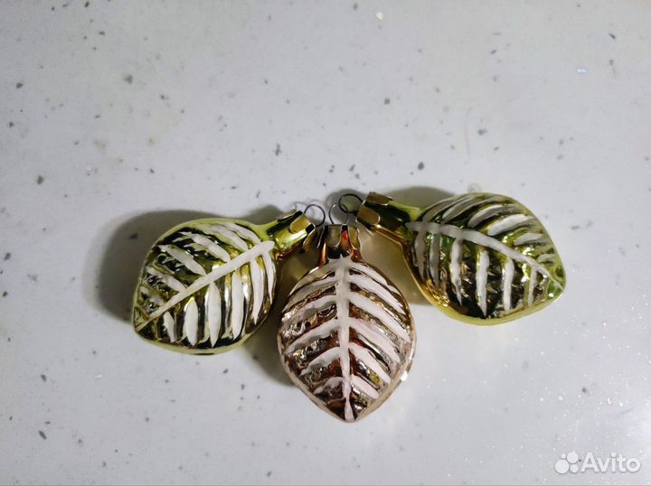 Елочные игрушки СССР листики